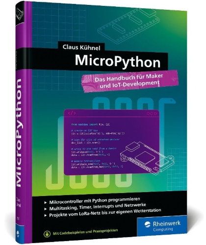 Buchcover und Innenansicht für das Buch: MicroPython