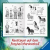 Buchcover und Innenansicht für das Buch: Die Märchenponys, Band 2 - Hans im Glück und das goldene Ei