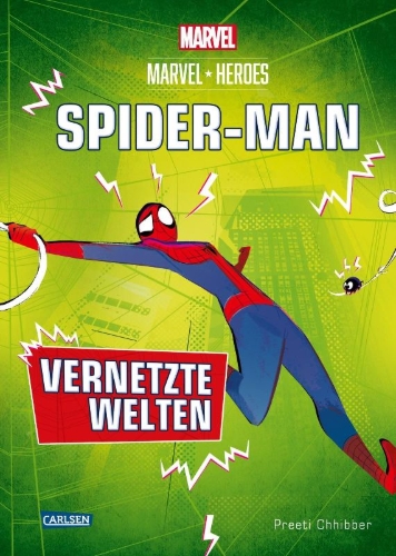 Buchcover und Innenansicht für das Buch: Marvel Heroes 2: SPIDER-MAN - Vernetzte Welten