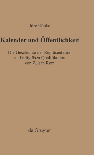 Buchcover und Innenansicht für das Buch: Kalender und Öffentlichkeit