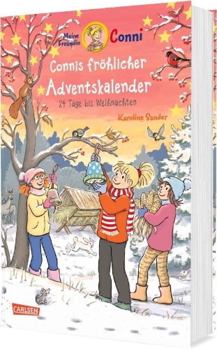 Buchcover und Innenansicht für das Buch: Meine Freundin Conni - Connis fröhlicher Adventskalender