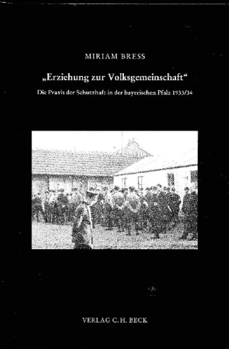 Buchcover und Innenansicht für das Buch: 'Erziehung zur Volksgemeinschaft'