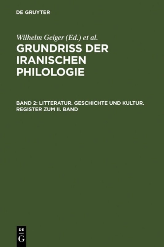 Buchcover und Innenansicht für das Buch: Litteratur, Geschichte und Kultur, Register zum II. Band
