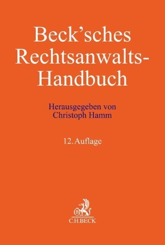 Buchcover und Innenansicht für das Buch: Beck'sches Rechtsanwalts-Handbuch