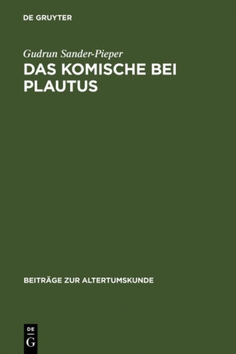 Buchcover und Innenansicht für das Buch: Das Komische bei Plautus
