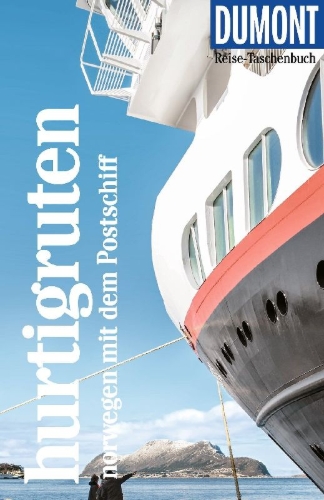 Buchcover und Innenansicht für das Buch: DUMONT Reise-Taschenbuch Reiseführer Hurtigruten, Norwegen mit dem Postschiff