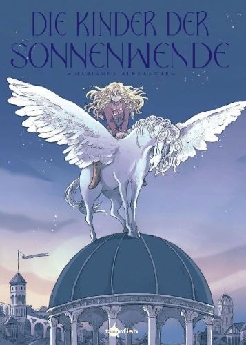 Buchcover und Innenansicht für das Buch: Les enfants du solstice