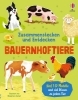 Buchcover und Innenansicht für das Buch: Zusammenstecken und Entdecken: Bauernhoftiere