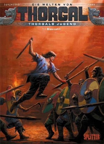 Buchcover und Innenansicht für das Buch: Die Welten von Thorgal - Thorgals Jugend. Band 7
