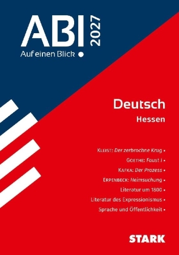 Buchcover und Innenansicht für das Buch: STARK Deutsch - Abi - Auf einen Blick! 2027 Hessen