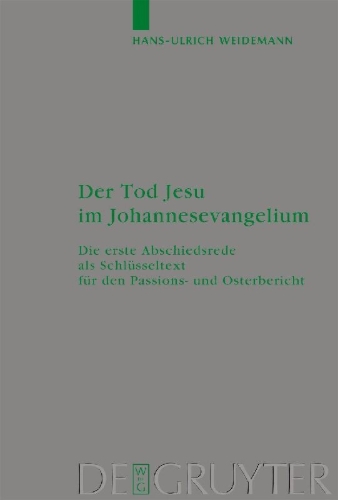 Buchcover und Innenansicht für das Buch: Der Tod Jesu im Johannesevangelium