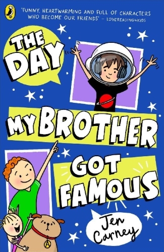 Buchcover und Innenansicht für das Buch: The Day My Brother Got Famous