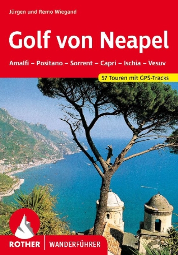 Buchcover und Innenansicht für das Buch: ROTHER Wanderführer Golf von Neapel