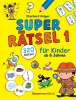 Buchcover und Innenansicht für das Buch: Superrätsel 1 für Kinder ab 8 Jahren - mit 320 Rätseln!