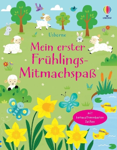 Buchcover und Innenansicht für das Buch: Mein erster Frühlings-Mitmachspaß
