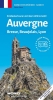 Buchcover und Innenansicht für das Buch: Entdeckertouren mit dem Wohnmobil Auvergne, Bresse, Beaujolais, Lyon