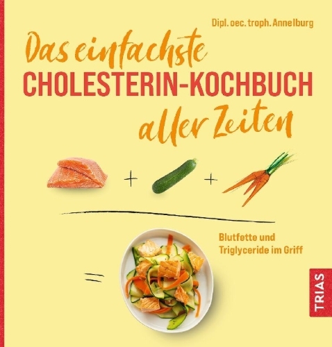 Buchcover und Innenansicht für das Buch: Das einfachste Cholesterin-Kochbuch aller Zeiten