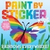 Buchcover und Innenansicht für das Buch: Paint by Sticker Kids: Rainbows Everywhere!