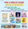 Buchcover und Innenansicht für das Buch: Paint by Sticker Kids: Rainbows Everywhere!