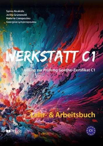 Buchcover und Innenansicht für das Buch: Werkstatt C1: Lehr- & Arbeitsbuch