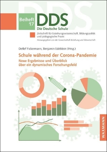 Buchcover und Innenansicht für das Buch: Schule während der Corona-Pandemie