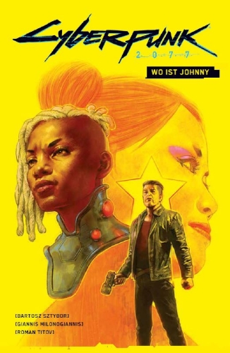 Buchcover und Innenansicht für das Buch: Cyberpunk 2077: Where's Johnny