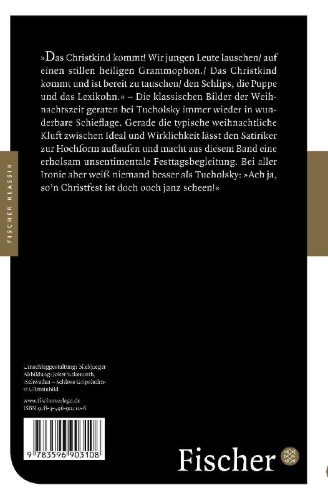 Buchcover und Innenansicht für das Buch: Weihnachten mit Kurt Tucholsky