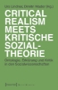 Buchcover und Innenansicht für das Buch: Critical Realism meets kritische Sozialtheorie
