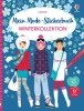 Buchcover und Innenansicht für das Buch: Mein Mode-Stickerbuch: Winterkollektion