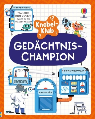 Buchcover und Innenansicht für das Buch: Knobel-Klub: Gedächtnis-Champion