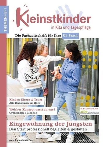 Buchcover und Innenansicht für das Buch: Eingewöhnung der Jüngsten - Den Start professionell begleiten & gestalten