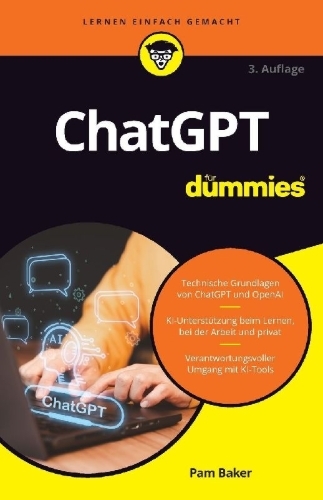 Buchcover und Innenansicht für das Buch: ChatGPT für Dummies