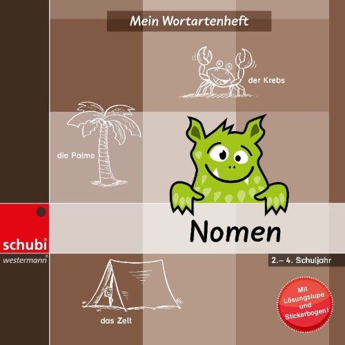 Buchcover und Innenansicht für das Buch: Mein Wortartenheft: Nomen
