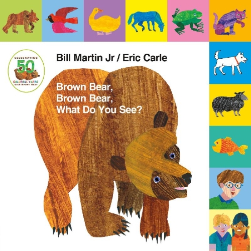 Buchcover und Innenansicht für das Buch: Lift-the-Tab: Brown Bear, Brown Bear, What Do You See?