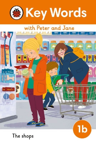 Buchcover und Innenansicht für das Buch: Key Words with Peter and Jane Level 1b - The Shops