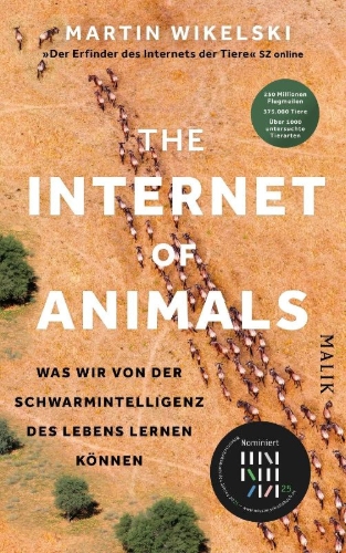 Buchcover und Innenansicht für das Buch: The Internet of Animals: Was wir von der Schwarmintelligenz des Lebens lernen können