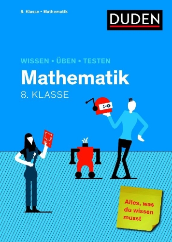Buchcover und Innenansicht für das Buch: Wissen - Üben - Testen: Mathematik 8. Klasse