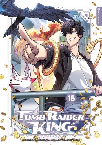 Buchcover und Innenansicht für das Buch: Tomb Raider King 16