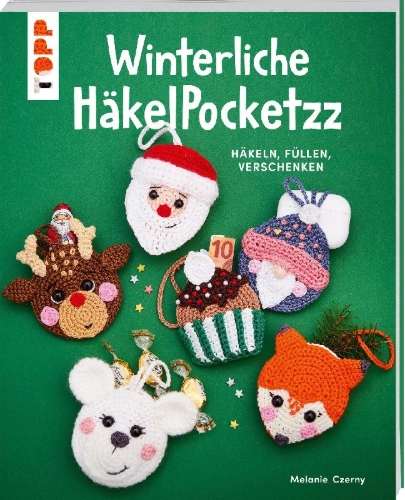 Buchcover und Innenansicht für das Buch: Winterliche HäkelPocketzz