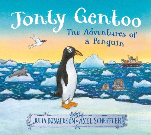 Buchcover und Innenansicht für das Buch: Jonty Gentoo - The Adventures of a Penguin