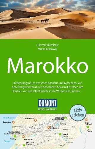 Buchcover und Innenansicht für das Buch: DUMONT Reise-Handbuch Reiseführer Marokko