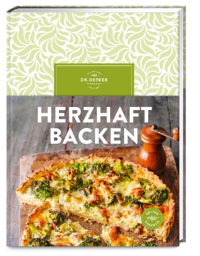 Buchcover und Innenansicht für das Buch: Herzhaft backen