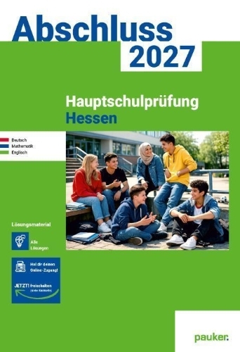 Buchcover und Innenansicht für das Buch: Hauptschule Hessen | pauker Lösungsband 2027