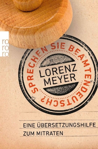 Buchcover und Innenansicht für das Buch: Sprechen Sie Beamtendeutsch?
