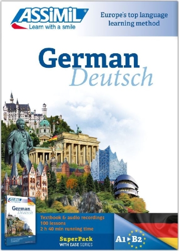 Buchcover und Innenansicht für das Buch: ASSiMiL German -  MP3-Sprachkurs mit USB-Stick - Niveau A1-B2