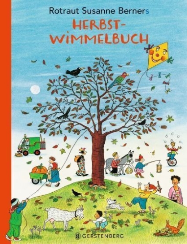 Buchcover und Innenansicht für das Buch: Herbst-Wimmelbuch
