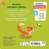 Buchcover und Innenansicht für das Buch: Mein Schiebe-Mitmachbuch - Waldtiere