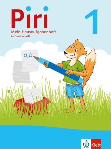 Buchcover und Innenansicht für das Buch: Piri 1-4. Paket Hausaufgabenheft in Druckschrift (5er-Paket) Klasse 1