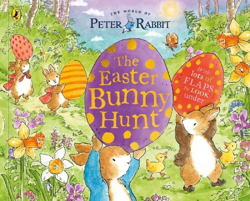 Buchcover und Innenansicht für das Buch: Peter Rabbit: The Easter Bunny Hunt