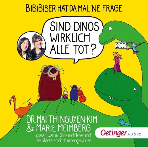 Buchcover und Innenansicht für das Buch: BiBiBiber hat da mal 'ne Frage. Sind Dinos wirklich alle tot?
